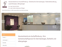 Tablet Screenshot of hautarztzentrum-frohsinnstrasse.de